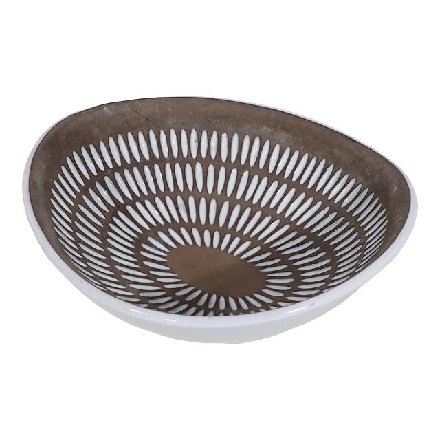 Ingrid Atterberg Upsala Ekeby Negro Series Brown Pottery Bowl 9.5in: Ingrid Atterberg Upsala Ekeby Negro Series Brown Pottery Bowl 9.5in Discover this exquisite Mid Century Scandinavian art pottery bowl from the renowned "Negro" series, designed by Ingrid Atterberg bet