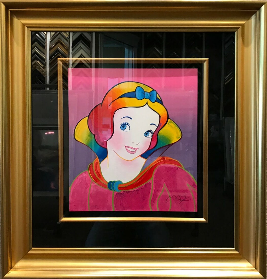 Peter Max Snow White Disney Suite Serigraph, Signed, 1983: Peter Max Snow White Disney Suite Serigraph, Signed, 1983 This exquisite serigraph titled "Snow White Disney Suite" is a limited edition artwork by renowned pop artist Peter Max, signed by the artist