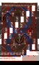 Handmade Afghan Tribal Area Rug 3.11 x 6.9 Blue Olive Red Wool