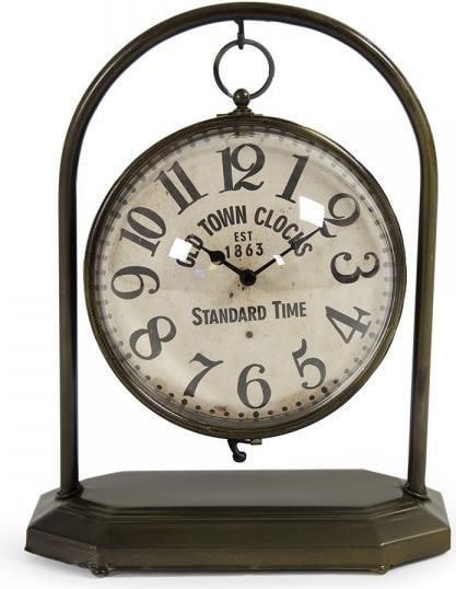 Victorian Style Iron Clock by Zentique: Victorian Style Iron Clock by Zentique Elevate your decor with the exceptional Traditional Iron Clock a fine example of Victorian-inspired elegance that subtly enhances any environment with its grandi