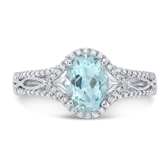 Emerald Cut Natural Sapphire Halo Ring with Diamonds in Platinum: Emerald Cut Natural Sapphire Halo Ring with Diamonds in Platinum Beautiful Emerald Cut Natural Sapphire Gemstone. This Halo Ring Has Milgrain Edges That Accent The Diamonds In Platinum. 14k White Gold