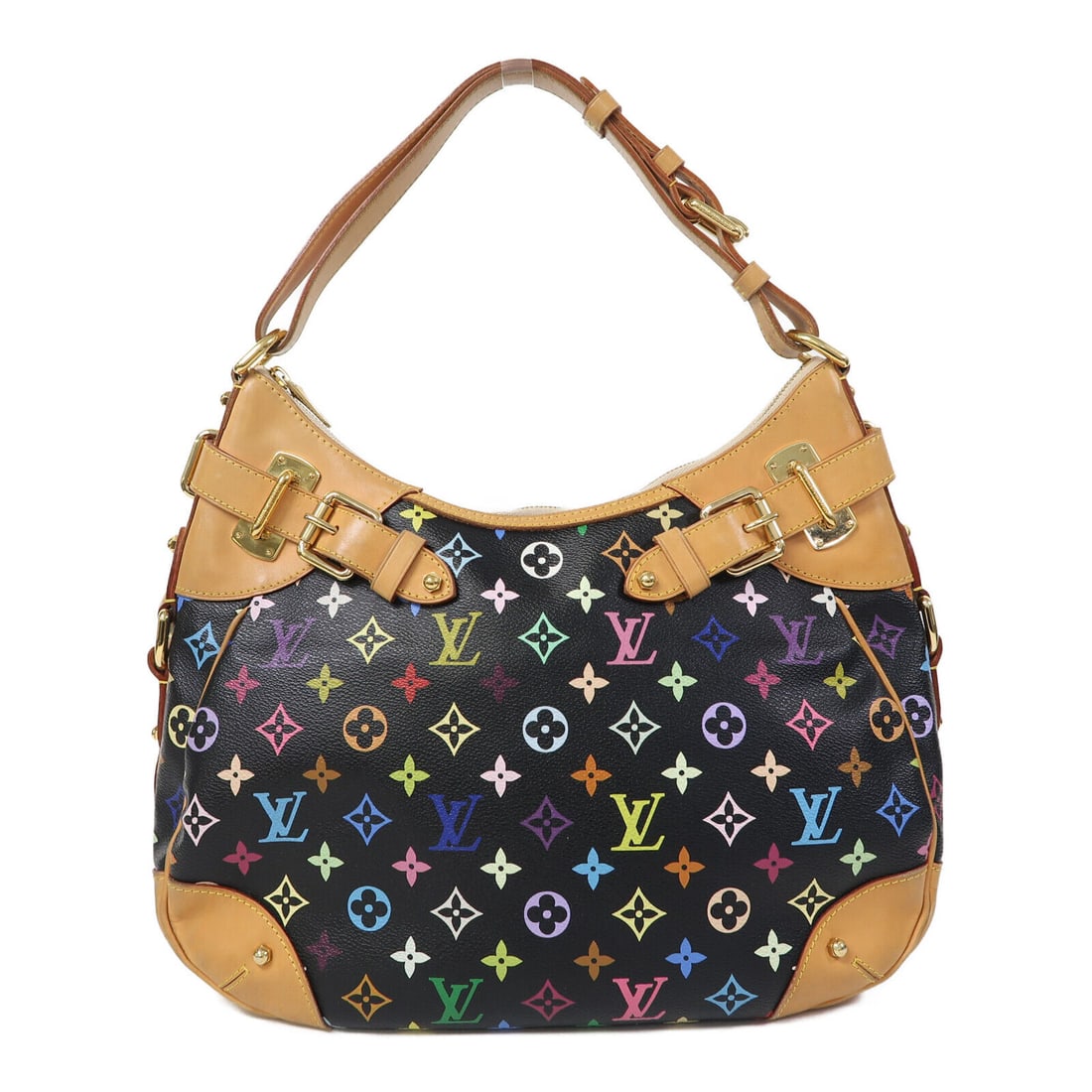 Louis Vuitton Greta Black Shoulder Bag PVC Canvas 13.4x11.4 Inches: Louis Vuitton Greta Black Shoulder Bag PVC Canvas 13.4x11.4 Inches This LOUIS VUITTON Greta Shoulder Bag (M40196) features a stylish design crafted from PVC coated canvas in a classic black color. The
