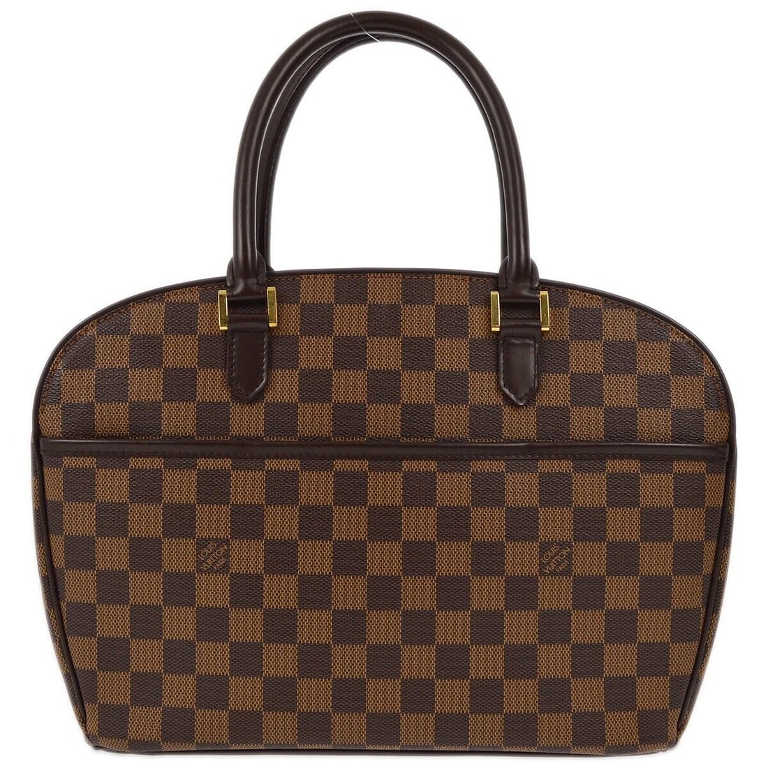 Louis Vuitton Damier Ebene Sarria Horizontal Handbag 11.8 inches Brown Leather Canvas: Louis Vuitton Damier Ebene Sarria Horizontal Handbag 11.8 inches Brown Leather Canvas This Louis Vuitton Damier Sarria Horizontal Handbag (N51282) features a classic Damier Ebene pattern in a rich bro