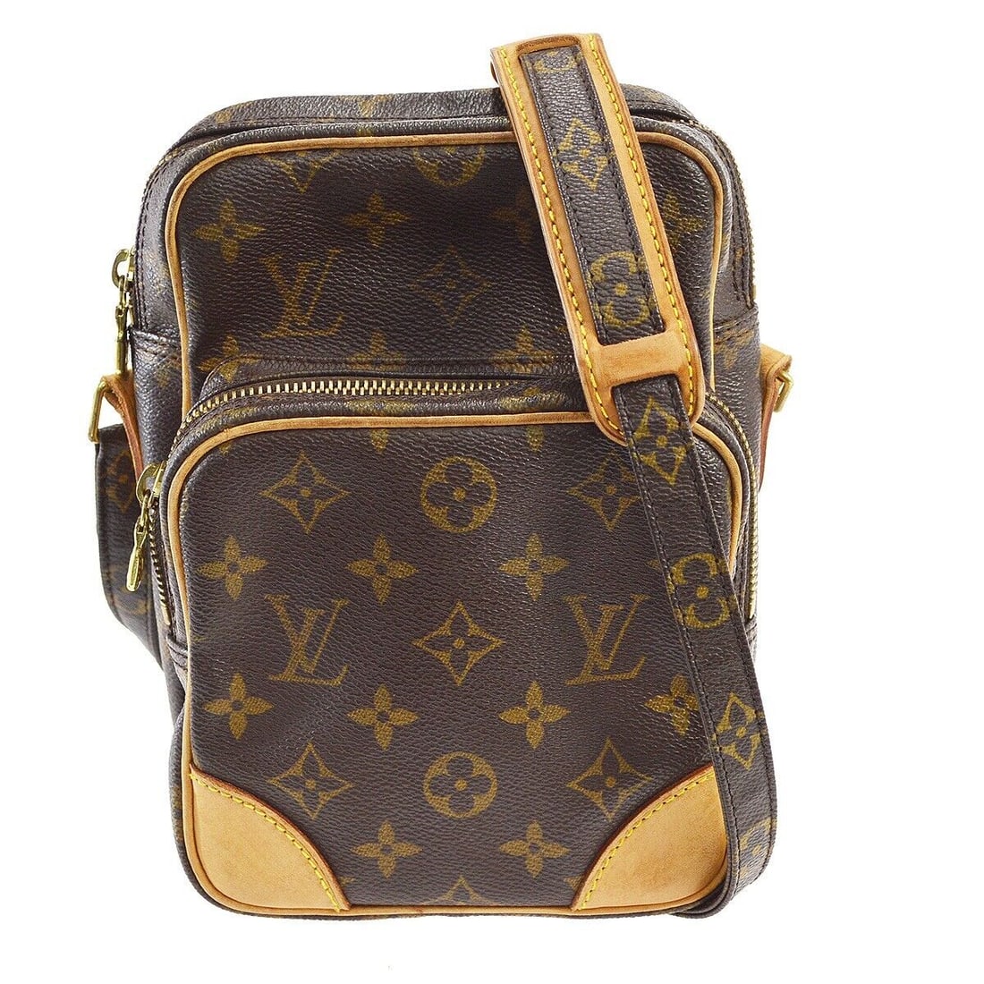 Louis Vuitton Amazone Monogram Canvas Crossbody Bag Brown Medium: Louis Vuitton Amazone Monogram Canvas Crossbody Bag Brown Medium This Louis Vuitton Amazone crossbody shoulder bag features a classic Monogram pattern crafted from Monogram Canvas Leather. It showcase