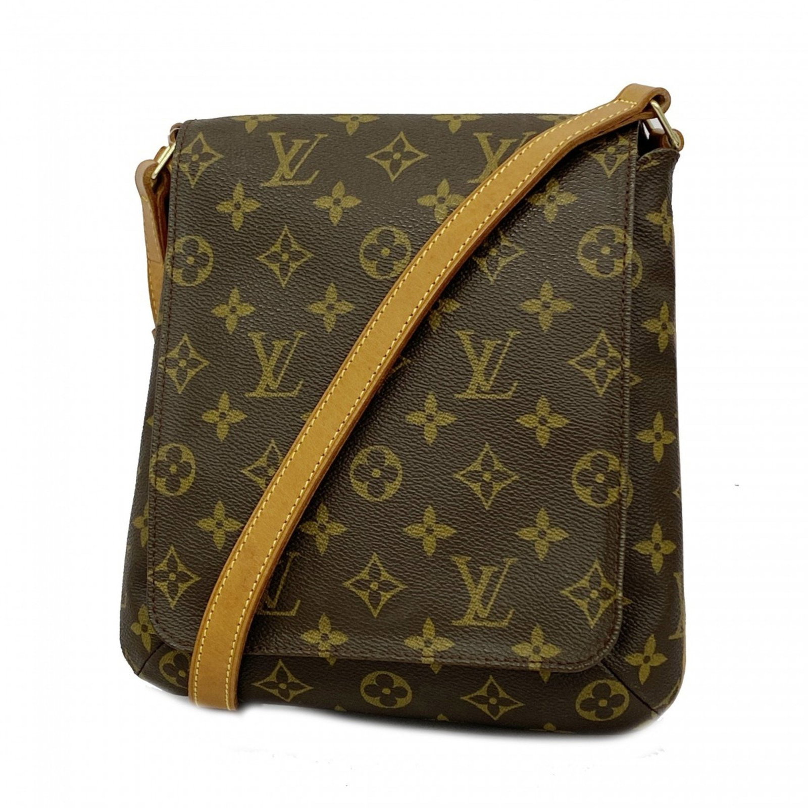 Louis Vuitton Shoulder Bag Monogram Musette Salsa Short Strap M51258 Brown: Louis Vuitton Shoulder Bag Monogram Musette Salsa Short Strap M51258 Brown This Louis Vuitton Shoulder Bag is a stylish accessory, perfect for women seeking a blend of functionality and elegance. The 