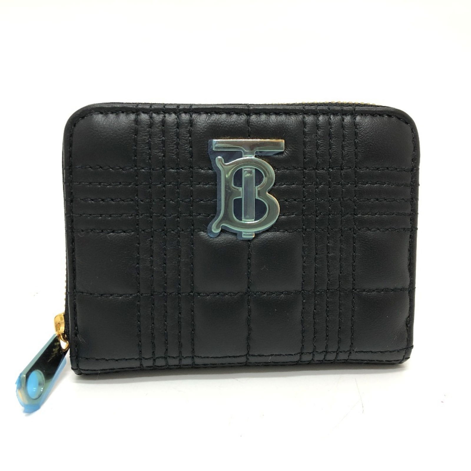 Burberry 8049292 Quilted Coin Purse Leather Women's Black: Burberry 8049292 Quilted Coin Purse Leather Women's Black This Burberry TB Quilted Wallet/Coin Case is a stylish and practical accessory designed for women. Crafted from high-quality leather in a clas