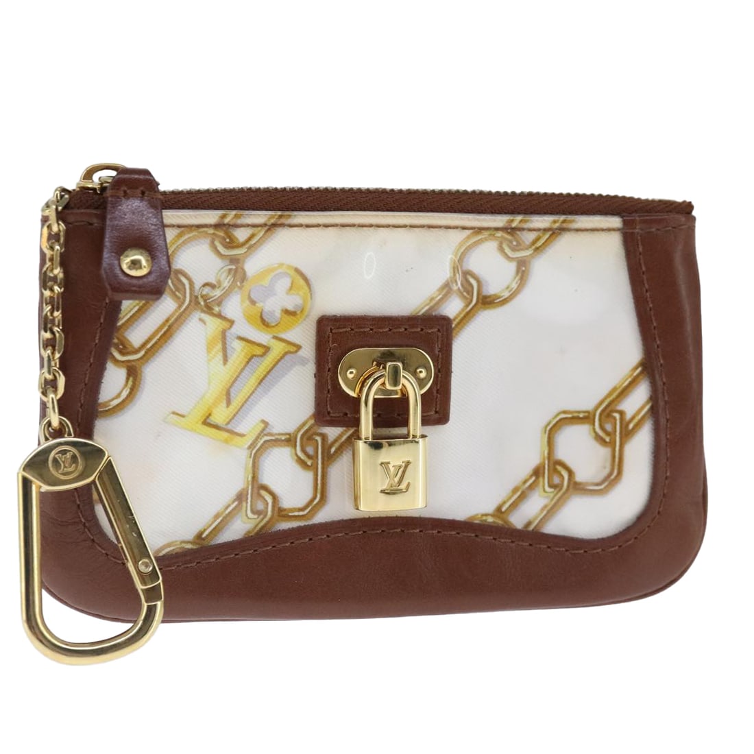 Louis Vuitton Pochette Cles Brown Leather Wallet 12.5 x 8 x 1 cm: Louis Vuitton Pochette Cles Brown Leather Wallet 12.5 x 8 x 1 cm Introducing the Louis Vuitton Pochette Cles, a stylish accessory perfect for any occasion. This wallet, designed for women, features a