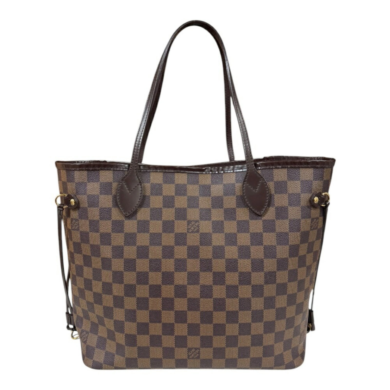 Louis Vuitton Neverfull MM Damier Tote Bag Brown Women's: Louis Vuitton Neverfull MM Damier Tote Bag Brown Women's This Louis Vuitton Neverfull MM Damier Tote Bag is a stylish and practical accessory crafted from durable Damier Canvas in a classic brown chec