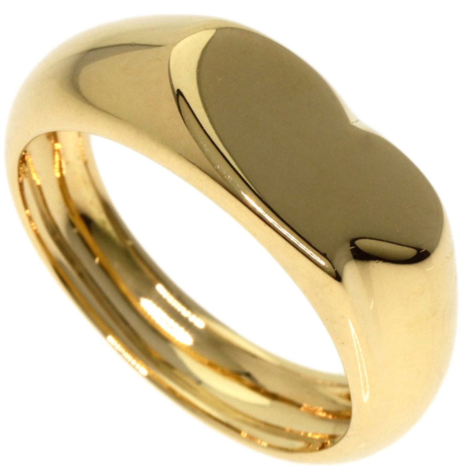 Tiffany Signet Heart Ring, 18K Yellow Gold, Women's: Tiffany Signet Heart Ring, 18K Yellow Gold, Women's This elegant Tiffany & Co. Signet Heart Ring is crafted from 18K yellow gold, showcasing a smooth, rounded surface for a timeless appeal. Designed s