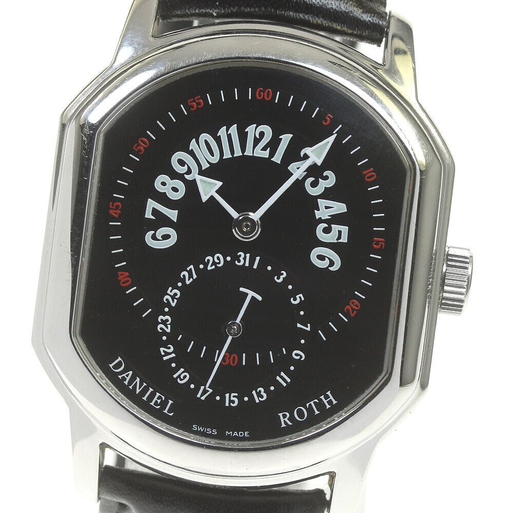 DANIEL ROTH 807.L.10 Premire Retrograde Men's Watch: DANIEL ROTH 807.L.10 Premire Retrograde Men's Watch Type: wristwatch condition rank Body rank B+ Belt trunk N *External product Product condition glass in good condition Case light scratches small den