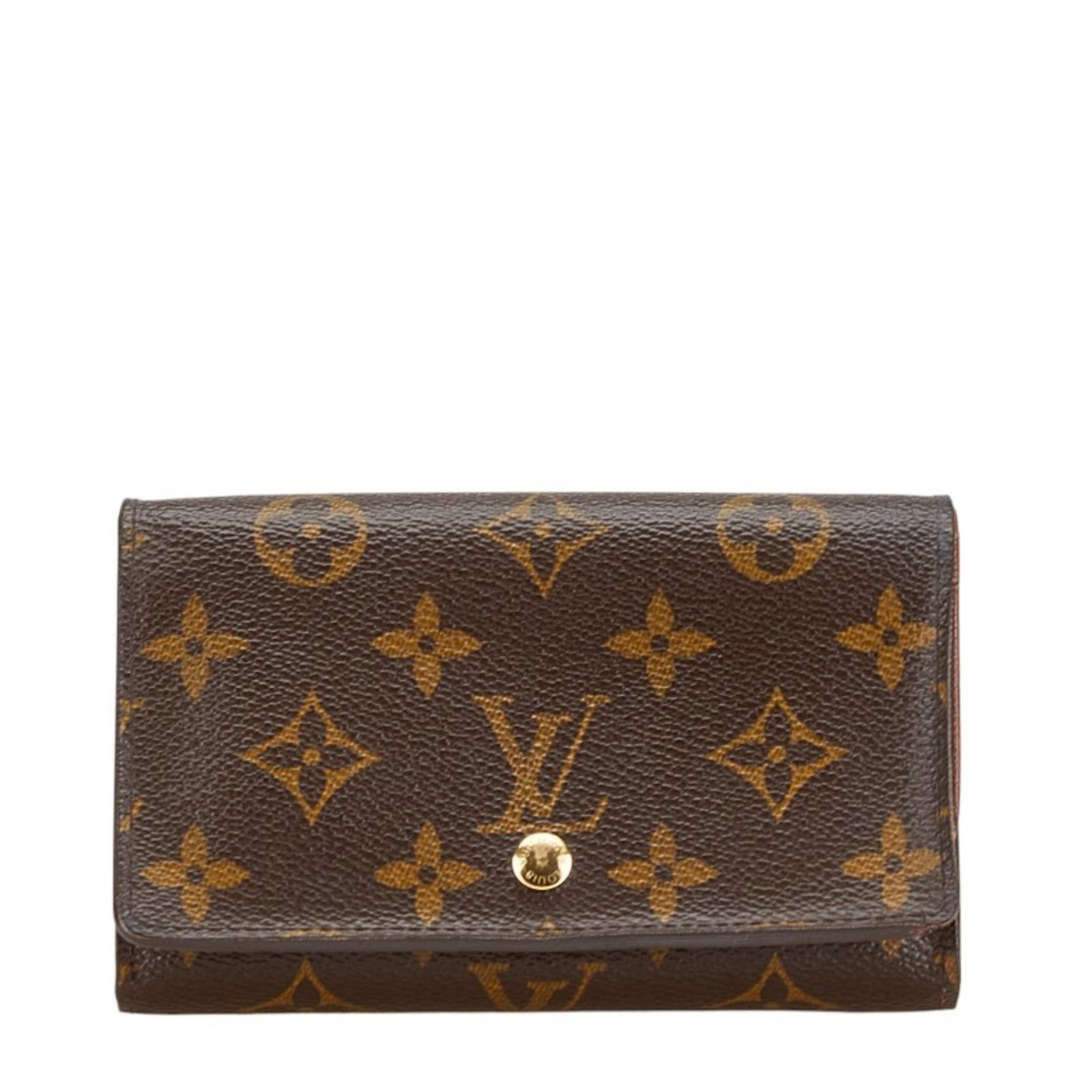 Louis Vuitton Monogram Portefeuille Tresor Bi-fold Wallet Brown PVC Leather Women's: Louis Vuitton Monogram Portefeuille Tresor Bi-fold Wallet Brown PVC Leather Women's This exquisite Louis Vuitton Monogram Portefeuille Tresor bi-fold wallet is a perfect accessory for women who apprec
