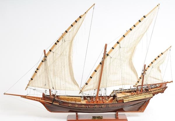 Intricate 27H Xebec Ship Model for Display - Mediterranean Craftsmanship: Intricate 27H Xebec Ship Model for Display - Mediterranean Craftsmanship Discover the allure of maritime history with this intricately crafted Xebec Ship Model, a tribute to the swift and agile vessel