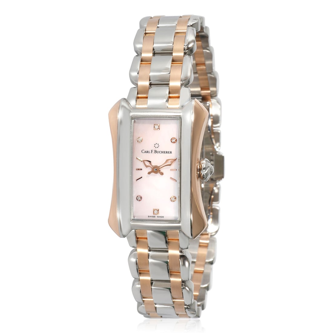 Alacria Princess Women's Watch in 18KR Stainless Steel/Rose Gold: Alacria Princess Women's Watch in 18KR Stainless Steel/Rose Gold Introducing the Bucherer Alacria Princess women's wristwatch, a stunning blend of elegance and functionality. This luxurious timepiece