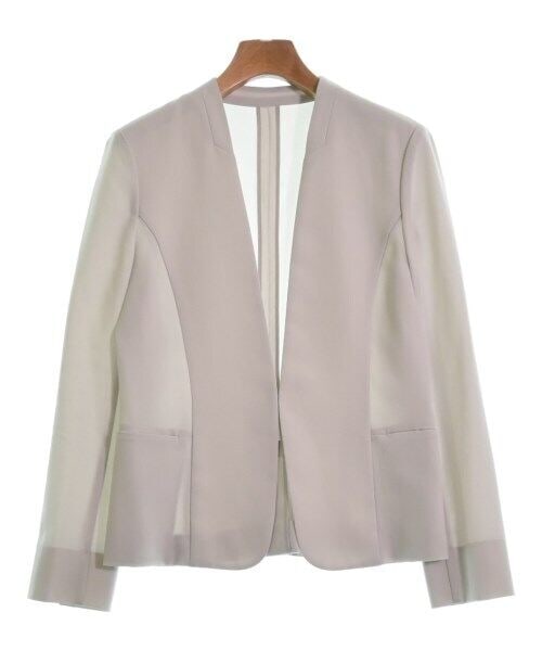 Gray Casual Jacket 38 (M): Gray Casual Jacket 38 (M) Elevate your wardrobe with this stylish gray casual jacket from green label relaxing. Designed for women, this basic jacket features a modern open front design and two conven