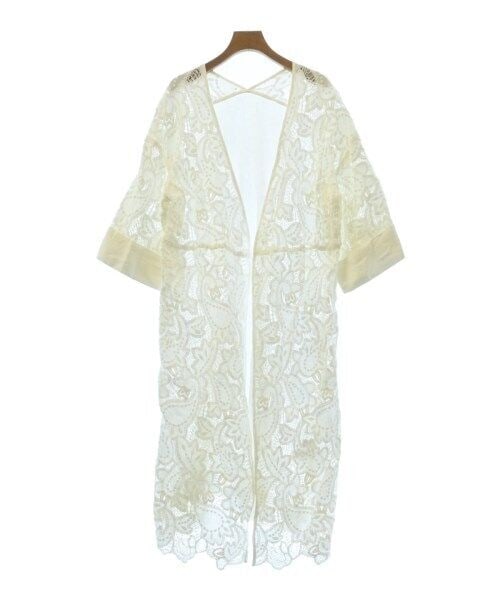 One Piece Dress White Lace F: One Piece Dress White Lace F This elegant women's lace kimono from GALLARDA GALANTE features a stunning floral pattern and an open front design, perfect for layering over outfits for a chic look. The