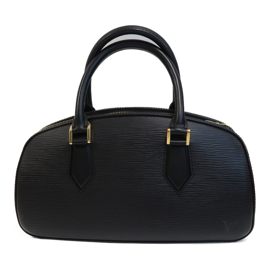 Louis Vuitton Jasmin Handbag Calfskin Black: Louis Vuitton Jasmin Handbag Calfskin Black This elegant Louis Vuitton Jasmin Handbag features a sleek design crafted from high-quality black calfskin leather, known for its durability and luxurious a