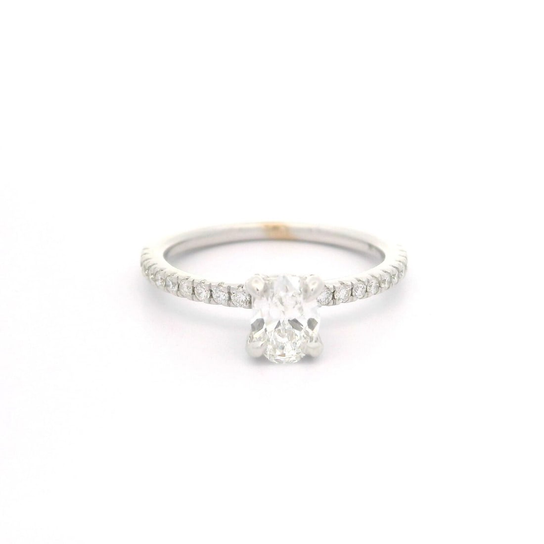 18k White Gold GIA 0.60ctw Oval Diamond Solitaire Petite Promise Engagement Ring: 18k White Gold GIA 0.60ctw Oval Diamond Solitaire Petite Promise Engagement Ring Type: Rings Main Stone: Diamond Main Stone Shape: Brilliant Cut Main Stone Color: White/Colorless Secondary Stone: Diam