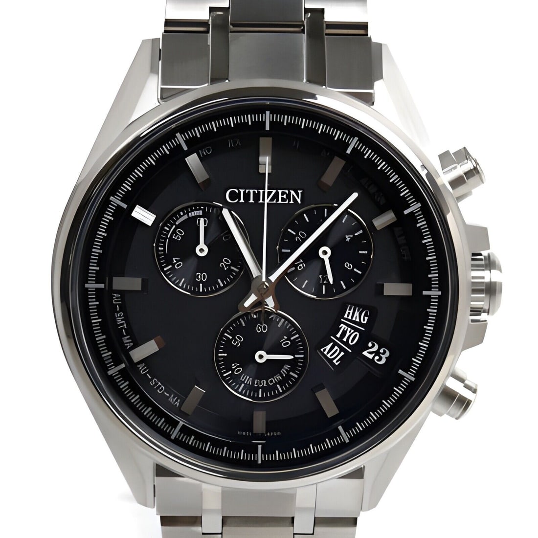 Citizen Exceed Aq5000 13d Eco Drive Quartz Analog Black Belt