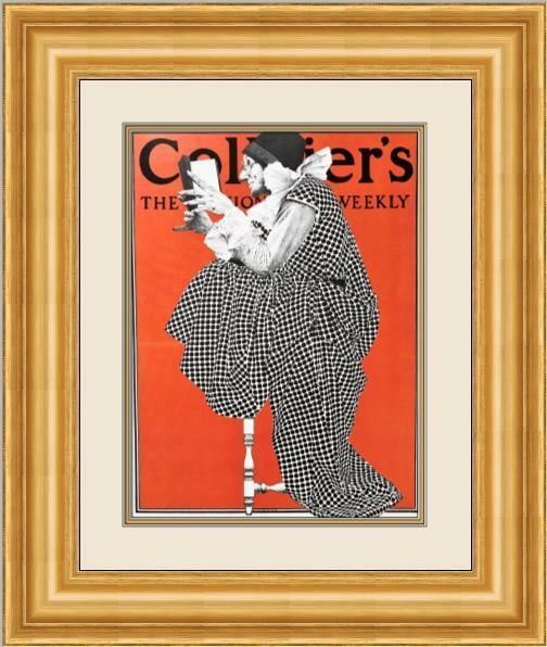 Maxfield Parrish The Book Lover Framed Print 20 x 24 Fantasy Art: Maxfield Parrish The Book Lover Framed Print 20 x 24 Fantasy Art This captivating custom framed print titled "The Book Lover" by Maxfield Parrish features enchanting figures that embody the theme of f