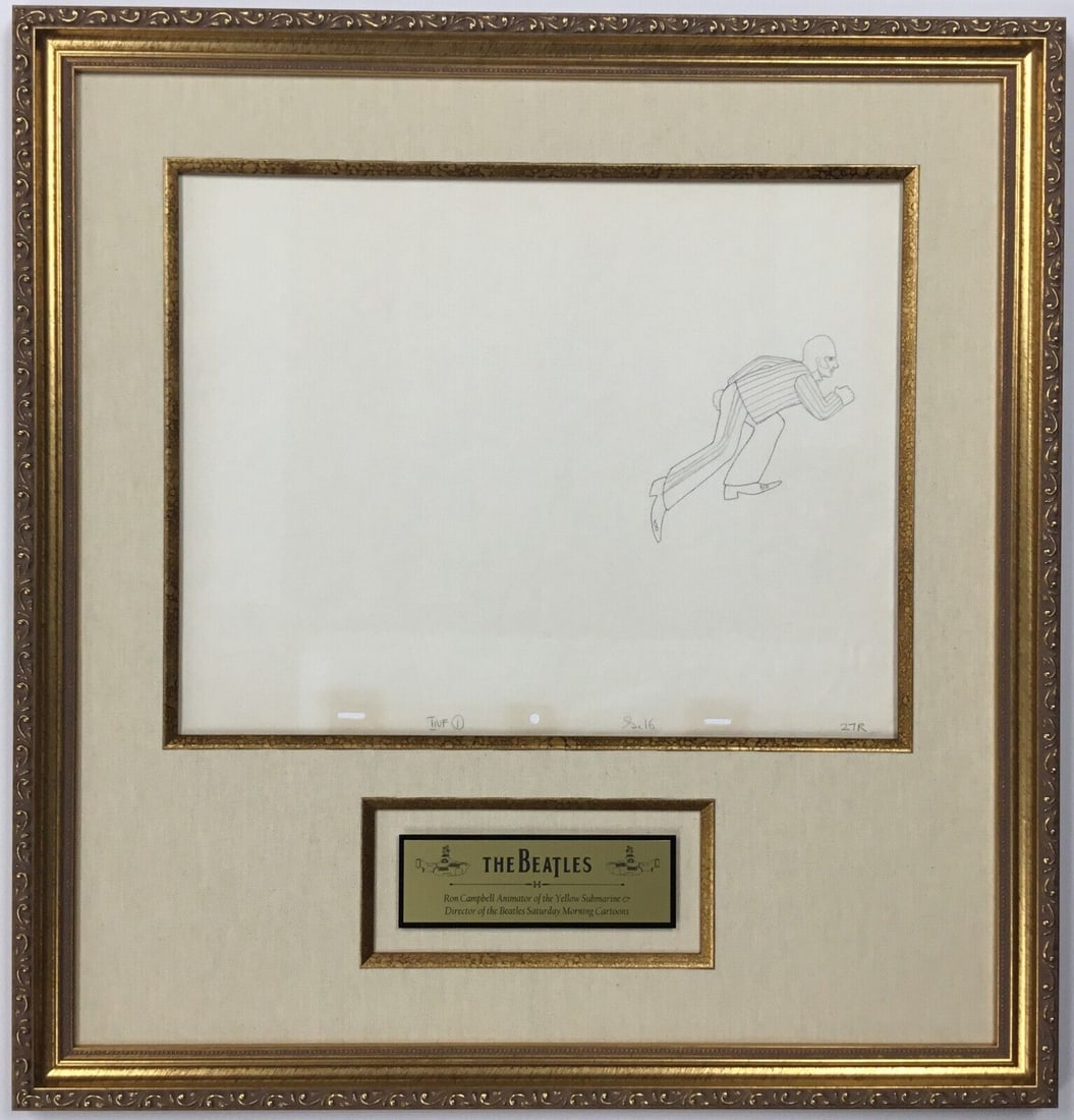 Original 1968 Beatles Yellow Submarine Production Drawing Ringo Starr: Original 1968 Beatles Yellow Submarine Production Drawing Ringo Starr Celebrate the iconic legacy of The Beatles with this original 1968 production drawing featuring Ringo Starr from the beloved anima