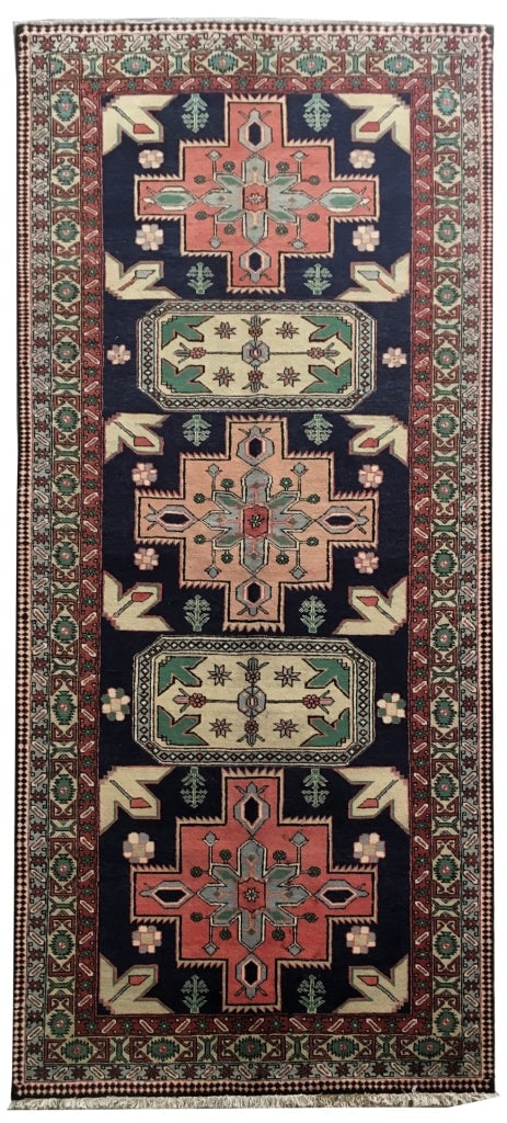 5' x 10' Multi Color Persian Sarab Rug: 5' x 10' Multi Color Persian Sarab Rug Discover the elegance of the Multi Color Persian Sarab Rug, expertly handcrafted by skilled artisans from the Sarab region of Iran. This exquisite rug features a