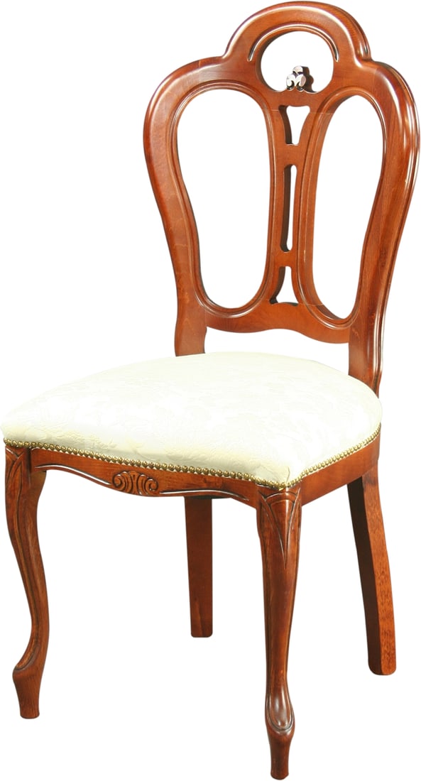 Vintage Style Italian Rococo Chair: Vintage Style Italian Rococo Chair This Vintage Style Italian Rococo Dining Chair showcases the elegant charm of Rococo design, featuring a beautifully decorative backrest and an upholstered seat in l