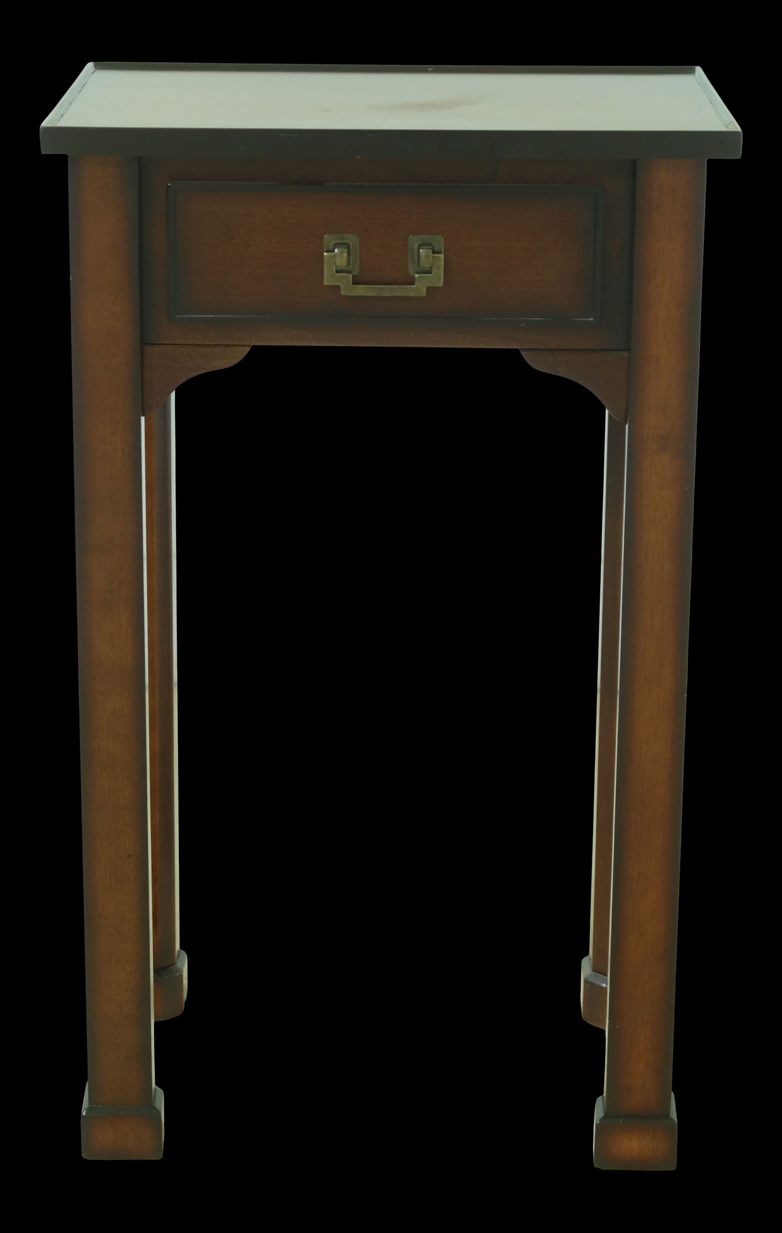 Chippendale Cherry End Table with Drawer 18.5 x 13.5 x 30: Chippendale Cherry End Table with Drawer 18.5 x 13.5 x 30 This elegant Chippendale style end table showcases classic design elements and quality craftsmanship. Constructed from solid cherry wood, it f