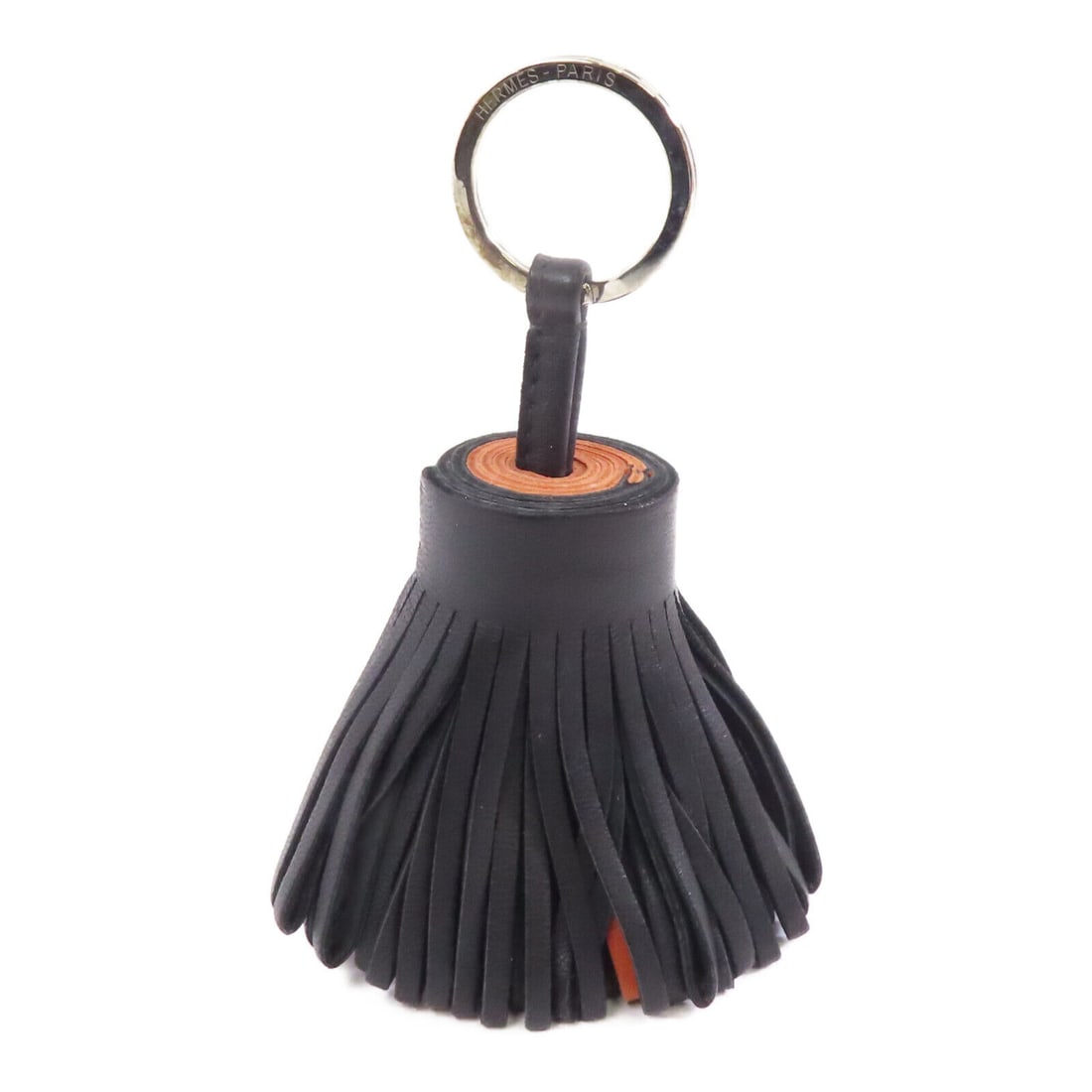 HERMES Carmen Charm Accessories Calfskin Leather Black: HERMES Carmen Charm Accessories Calfskin Leather Black Add a touch of elegance to your accessories with the HERMES Carmen Charm. Crafted from high-quality calfskin leather, this charm showcases a soph