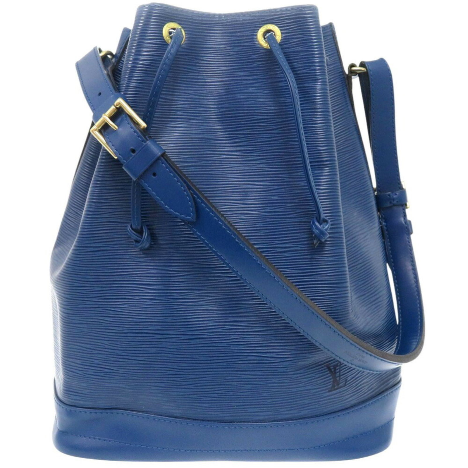 Louis Vuitton Noe Epi Blue Shoulder Bag 33cm x 28cm x 19cm: Louis Vuitton Noe Epi Blue Shoulder Bag 33cm x 28cm x 19cm This exquisite Louis Vuitton Noe Epi shoulder bag combines functionality and style, making it a perfect accessory for women. Crafted from pre
