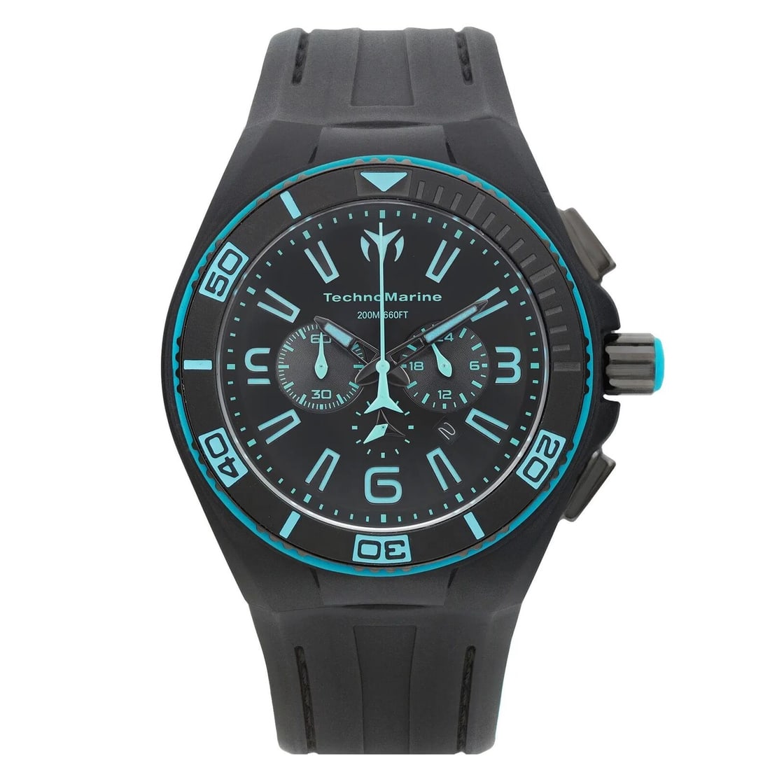 TechnoMarine Cruise Night Vision 42mm Black PVD Sport Watch Quartz 200m Water Resistant: TechnoMarine Cruise Night Vision 42mm Black PVD Sport Watch Quartz 200m Water Resistant The TechnoMarine Cruise Night Vision is a striking men's wristwatch designed for the active lifestyle. This spor