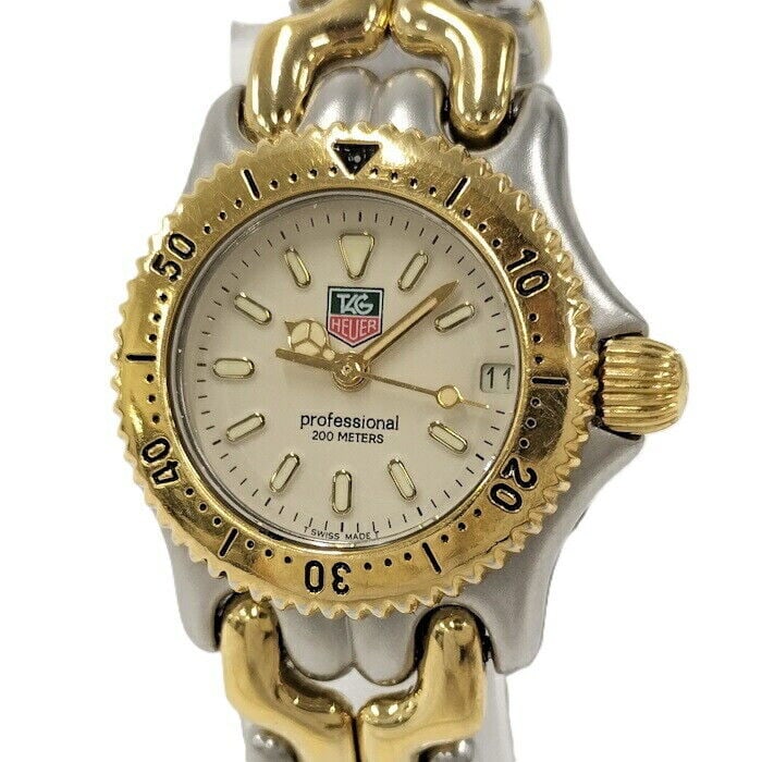 TAG Heuer Cell Professional Women's Quartz Watch SS Gold Plated 24mm: TAG Heuer Cell Professional Women's Quartz Watch SS Gold Plated 24mm Discover the elegance of the TAG Heuer Cell Professional Women's Quartz Wristwatch, a sophisticated timepiece designed for those wh