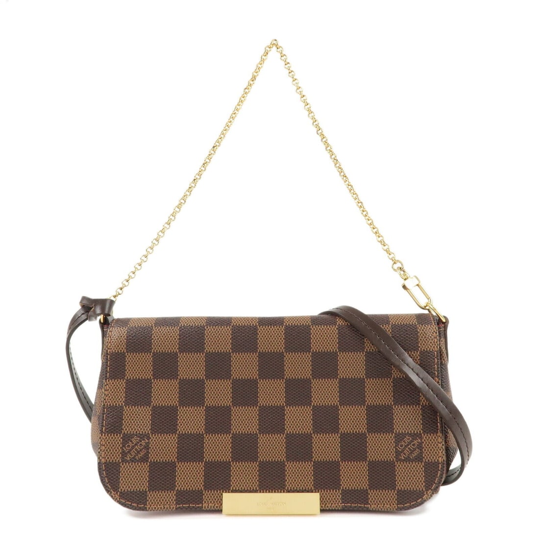 Louis Vuitton Damier Favorite PM 2Way Shoulder Bag N41276 Vintage: Louis Vuitton Damier Favorite PM 2Way Shoulder Bag N41276 Vintage Elevate your style with the Louis Vuitton Damier Favorite PM 2Way Shoulder Bag, expertly crafted from Damier Canvas Leather in the ico