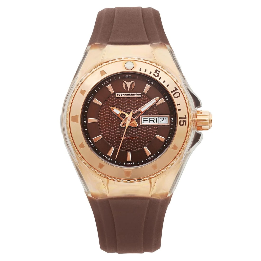 Technomarine Cruise Original 34mm PVD Coated Steel Brown Dial Ladies Watch 111009: Technomarine Cruise Original 34mm PVD Coated Steel Brown Dial Ladies Watch 111009 Discover the Technomarine Cruise Original 34mm wristwatch, an elegant blend of sport and style designed for ladies. Th