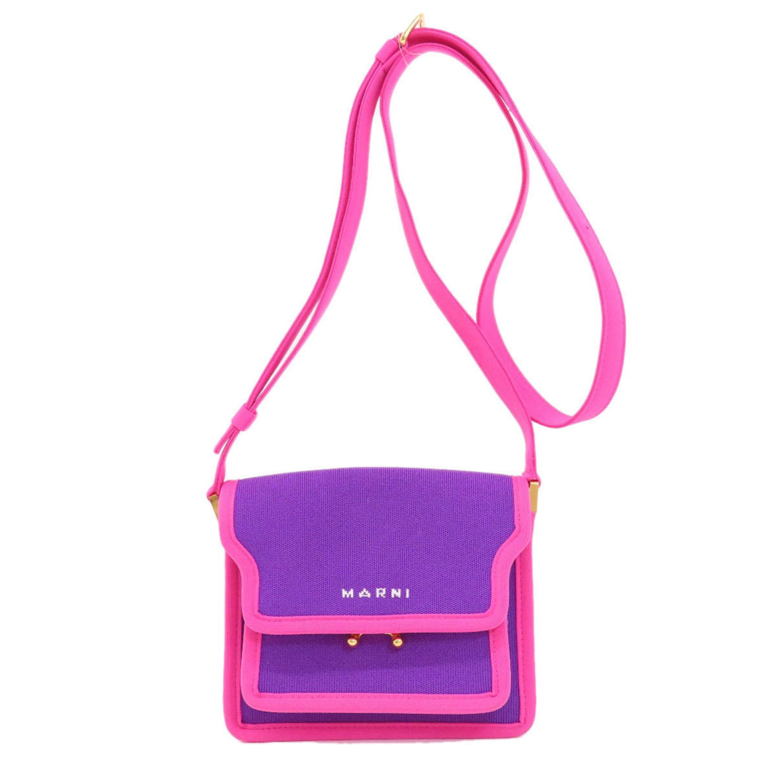 Marni Pink Canvas Shoulder Bag for Women 14cm x 17cm x 8cm: Marni Pink Canvas Shoulder Bag for Women 14cm x 17cm x 8cm This stylish shoulder bag from Marni is crafted from durable canvas in a vibrant pink color, making it a chic accessory for women's fashion.