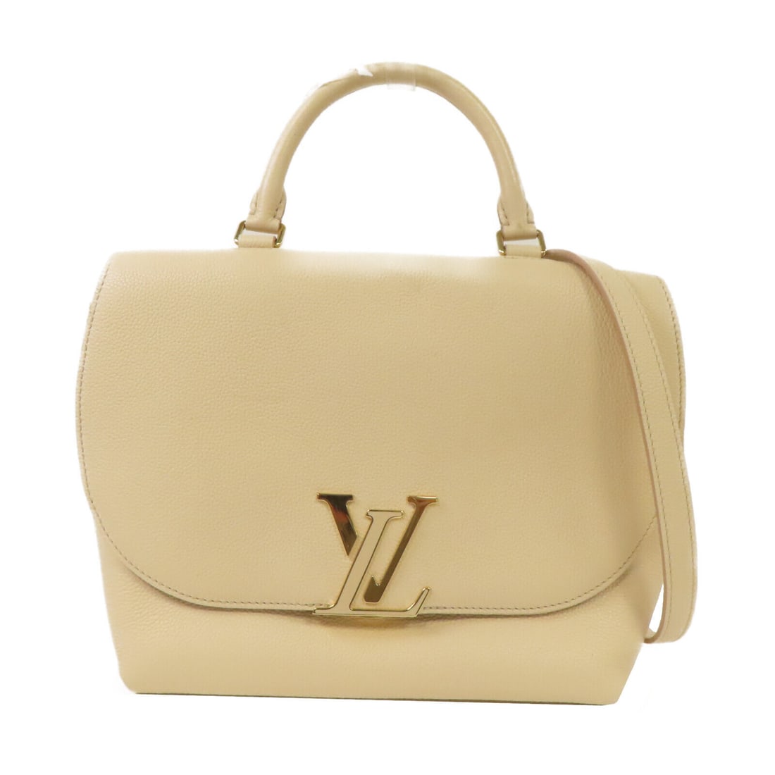 Louis Vuitton LV Volta Beige Calfskin 2 Way Shoulder Bag M55060 12.6 x 9.1 x 4.3: Louis Vuitton LV Volta Beige Calfskin 2 Way Shoulder Bag M55060 12.6 x 9.1 x 4.3 Elevate your style with the Louis Vuitton LV Volta 2 Way Shoulder Bag, expertly crafted from luxurious calfskin leather