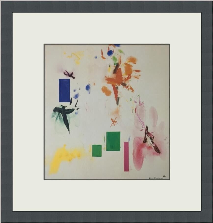 Hans Hoffman Joy Sparks of the Gods II Custom Framed 14x14 Print: Hans Hoffman Joy Sparks of the Gods II Custom Framed 14x14 Print Elevate your art collection with this stunning custom framed print by Hans Hoffman, titled "Joy Sparks of the Gods II." This medium-siz