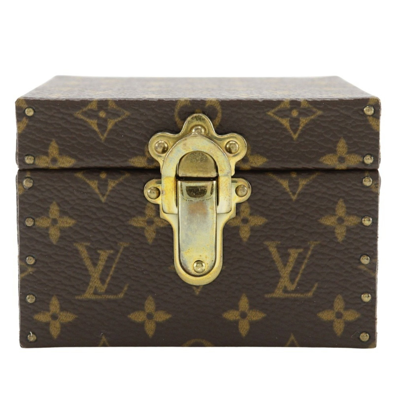 Louis Vuitton Eccrine Declaration Monogram Jewelry Case 5.4cm x 7.6cm x 7.6cm Brown: Louis Vuitton Eccrine Declaration Monogram Jewelry Case 5.4cm x 7.6cm x 7.6cm Brown This Louis Vuitton Eccrine Declaration Jewelry Case is crafted from signature Monogram canvas in a classic brown col