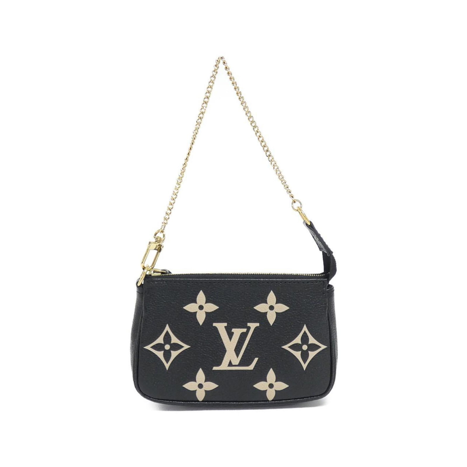 Louis Vuitton Bicolor Monogram Empreinte Mini Pochette Accessoires: Louis Vuitton Bicolor Monogram Empreinte Mini Pochette Accessoires This stylish Louis Vuitton Mini Pochette Accessoires is crafted from Monogram Empreinte leather, featuring a chic bicolor design in b