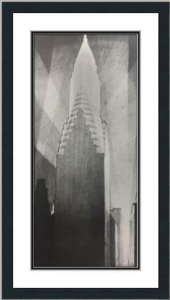 Hugh Ferriss The Belden Project Custom Framed Lithograph 10 x 15: Hugh Ferriss The Belden Project Custom Framed Lithograph 10 x 15 This custom gallery framed print titled 'The Belden Project' by Hugh Ferriss showcases stunning architectural themes in a modern style.