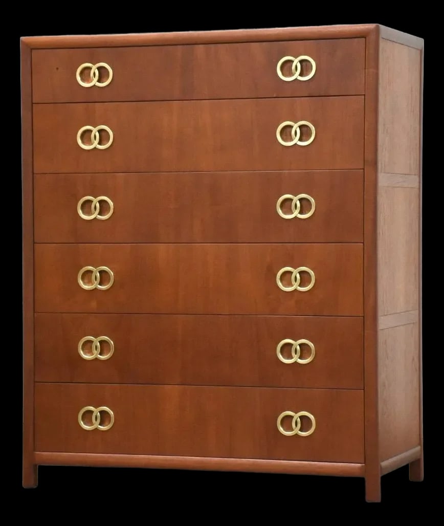 Mid Century Modern Teak Dresser by Michael Taylor for Baker 1960s: Mid Century Modern Teak Dresser by Michael Taylor for Baker 1960s This stunning mid-century modern dresser, designed by Michael Taylor for Baker Furniture, showcases a refined teak finish complemented