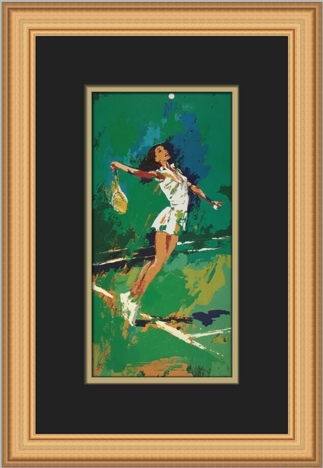 LeRoy Neiman Sweet Serve Custom Framed Print 15 x 12 Expressionism Tennis Art: LeRoy Neiman Sweet Serve Custom Framed Print 15 x 12 Expressionism Tennis Art Elevate your space with this stunning custom framed print titled "Sweet Serve" by renowned artist LeRoy Neiman. This mediu