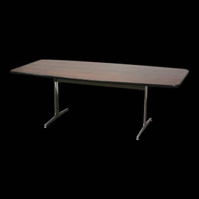 George Nelson Action Dining Table in Rosewood for Herman Miller 83.5" (1 of 9)
