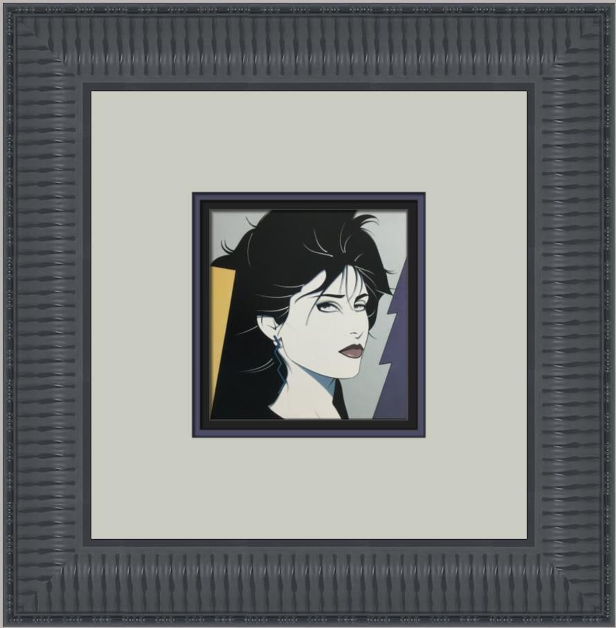Patrick Nagel UNTITLED XVII Custom Framed Art Deco Print 13x13: Patrick Nagel UNTITLED XVII Custom Framed Art Deco Print 13x13 This exquisite custom framed print titled 'UNTITLED XVII' by artist Patrick Nagel embodies the distinctive Art Deco and Art Nouveau style
