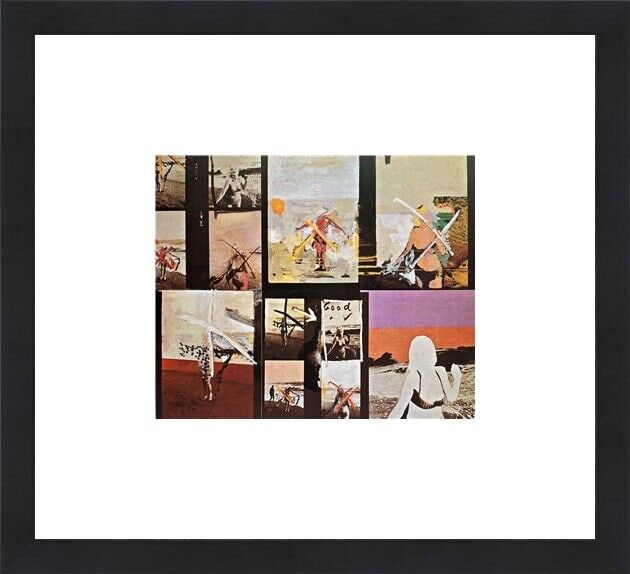 Peter Phillips For Men Only Custom Framed Pop Art Print 14.5 x 13: Peter Phillips For Men Only Custom Framed Pop Art Print 14.5 x 13 This custom framed print titled 'For Men Only' by artist Peter Phillips is a stunning piece of pop art created in 1999. The artwork fe