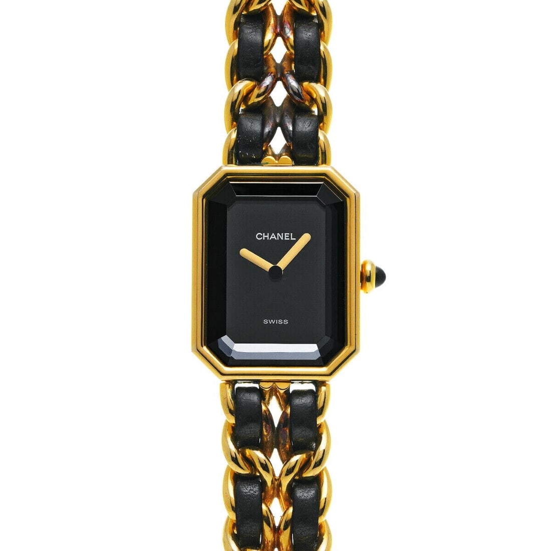 CHANEL Premiere M H0001 Ladies Watch Black Dial Gold Plated 26mm: CHANEL Premiere M H0001 Ladies Watch Black Dial Gold Plated 26mm The CHANEL Premiere M H0001 Ladies Watch is a timeless piece that reflects the elegance and style of the iconic brand. Introduced in 19
