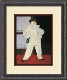 Pablo Picasso Paul Picasso as a Pierrot Custom Framed Print 16 x 13 (1 of 2)