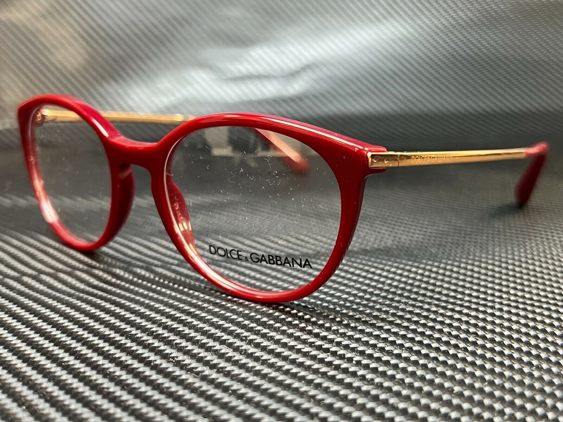 Dolce & Gabbana DG3242 3091 Beige Round Women's Eyeglasses 50mm: Dolce & Gabbana DG3242 3091 Beige Round Women's Eyeglasses 50mm Elevate your eyewear collection with these stylish Dolce & Gabbana DG3242 3091 Bordeaux Round Women's Eyeglasses. Featuring a chic round