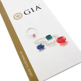 14K White Gold GIA Certified Oval Orangy-Pink Padparadscha Sapphire Ring 0.80ctw Size 6.5 (1 of 11)