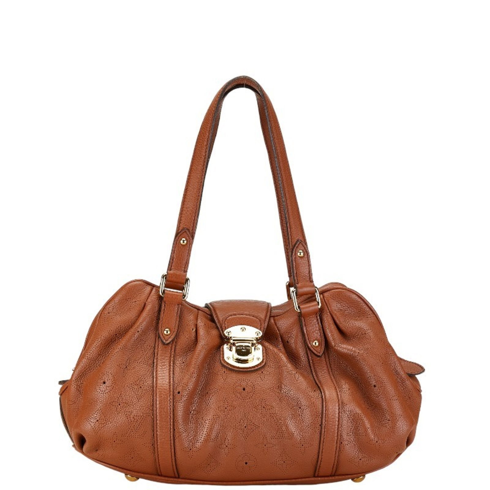 Louis Vuitton Monogram Mahina Lunar PM Handbag Shoulder Bag M97052 Brown Perforated Leather Women's: Louis Vuitton Monogram Mahina Lunar PM Handbag Shoulder Bag M97052 Brown Perforated Leather Women's LOUIS VUITTON Brand: Louis Vuitton Line: Mahina Model: M97052 Type: Handbag, Shoulder bag Color: Bro
