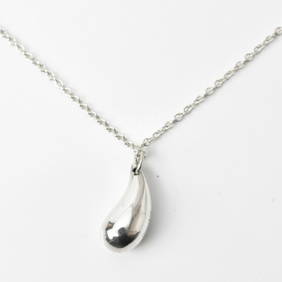 Tiffany necklace pendant silver TIFFANY&Co. Elsa Peretti teardrop (1 of 6)